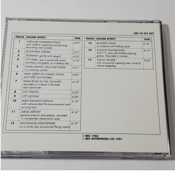 BBC Sound Effects Library Household Disc 3  CD 1991 - Picture 2 of 6